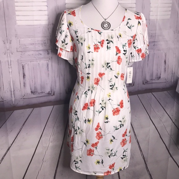 New Style & Co size 1X 2X Spring Floral Top dre π - Picture 3 of 6